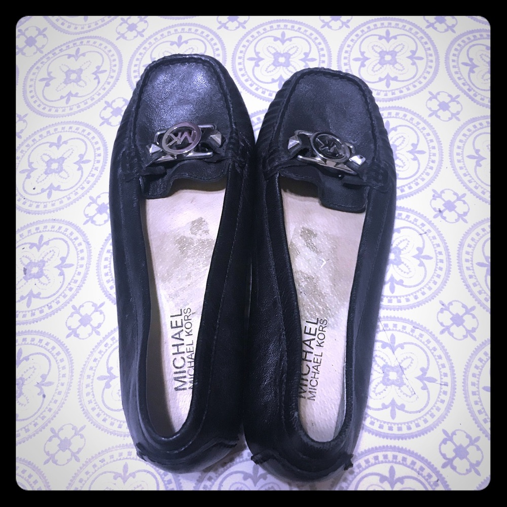 Black with silver MK Flats